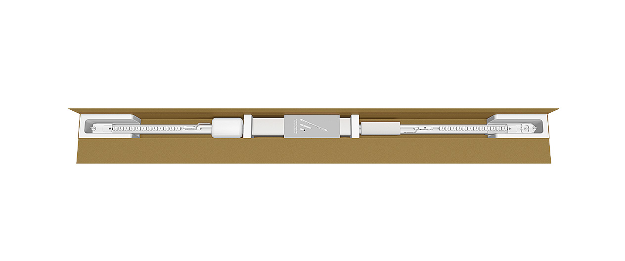 ONE LINE TELESCOPIC CURTAIN TRACK SET - Image 4