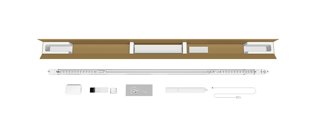 ONE LINE TELESCOPIC CURTAIN TRACK SET - Image 6